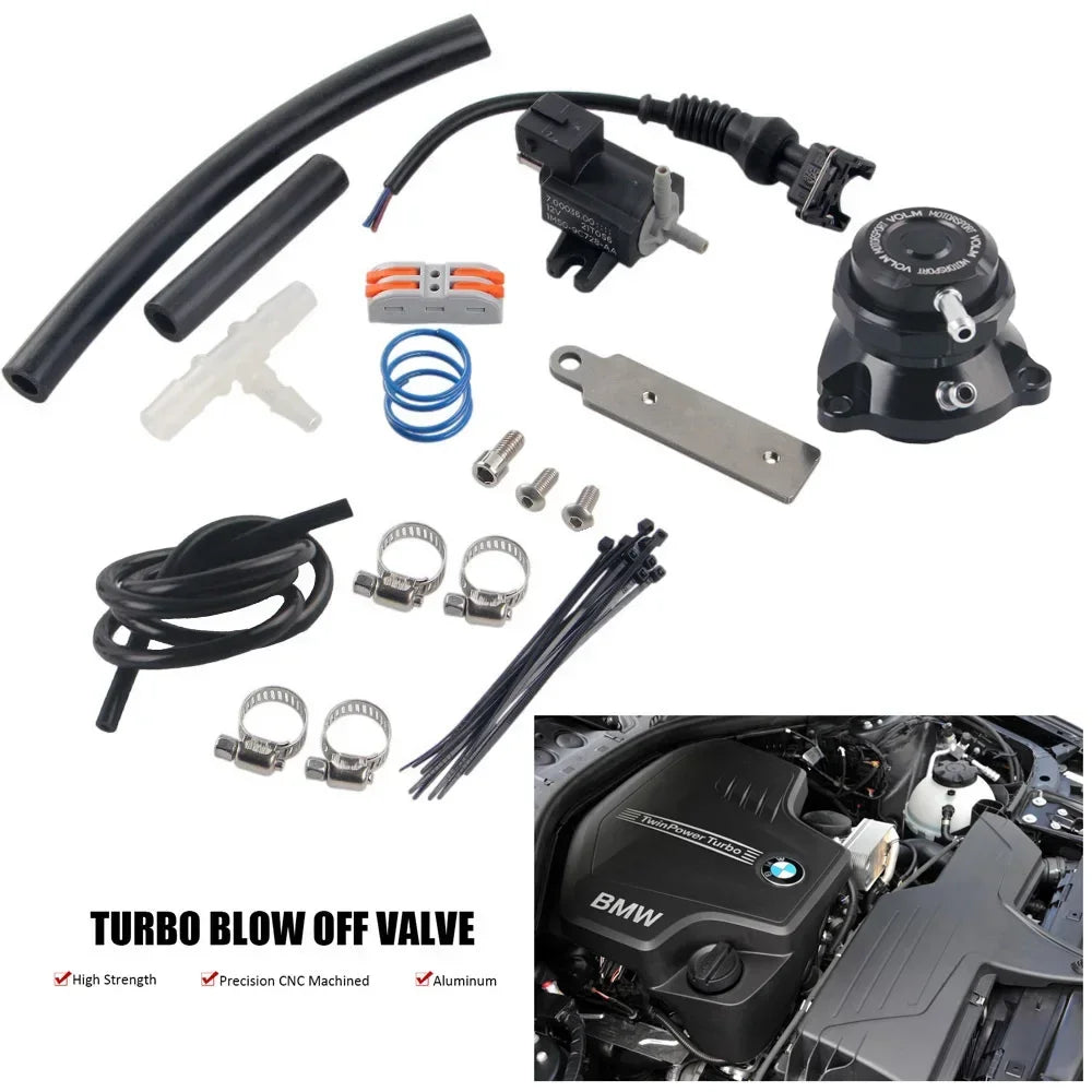 Free Shipping Dump Recirculation Diverter blow off Valve Kit for BMW 135/235 F20 F21 F22 F23 F30/F31 (NO noise version)