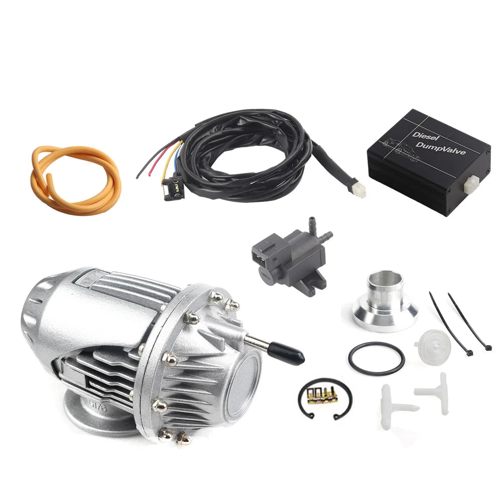 Electrical Diesel SSQV4 SQV4 Dump Blow Off Valve BOV SQV KIT Silver Black