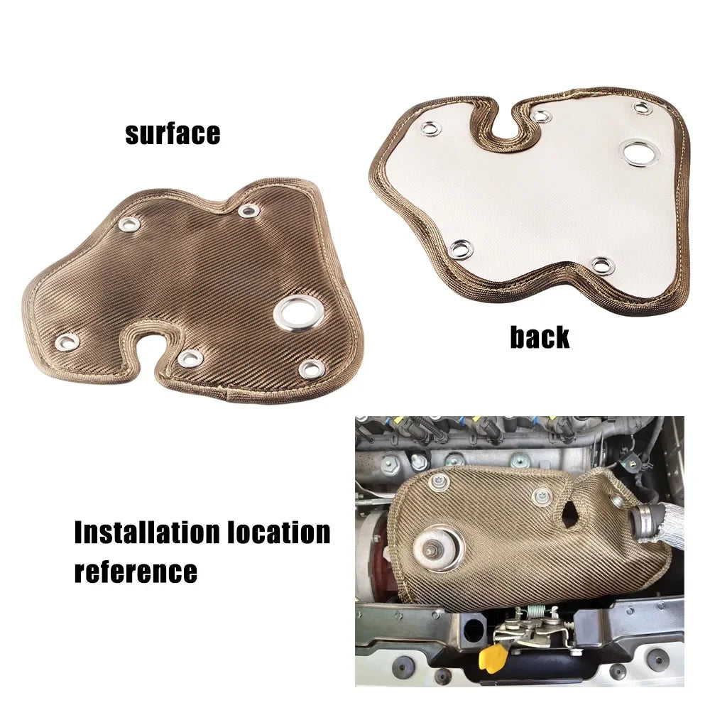 Turbocharger turbo Heat Shield Blanket For Turbo Garrett 1446 Abarth 500 595 Turismo