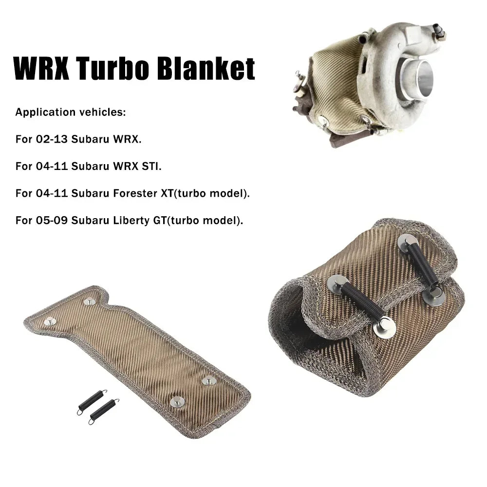 Turbo Blanket For Subaru 02-13-WRX 04-18-STi 04-11 Forester 05-09 Liberty Legacy Turbo Heat Shield