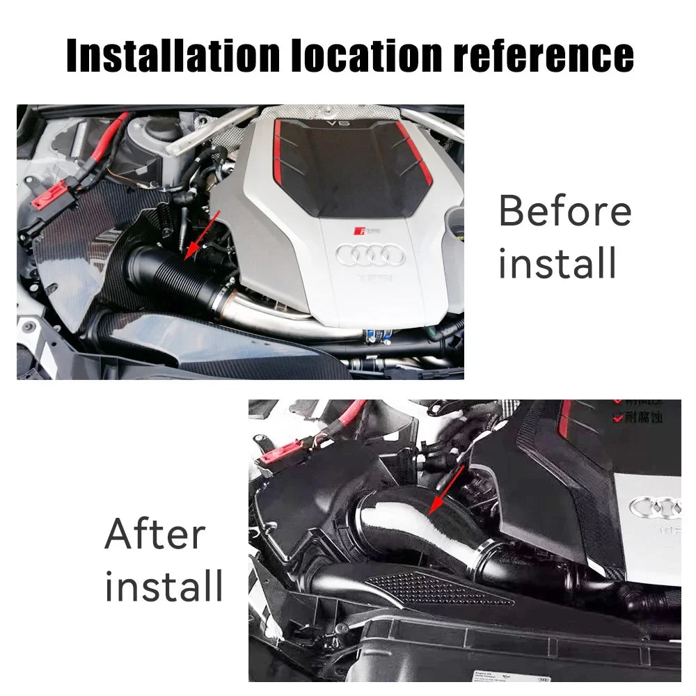 Silicone intake hose For audi B9 s4 s5 RS4 RS5 EA839 engine