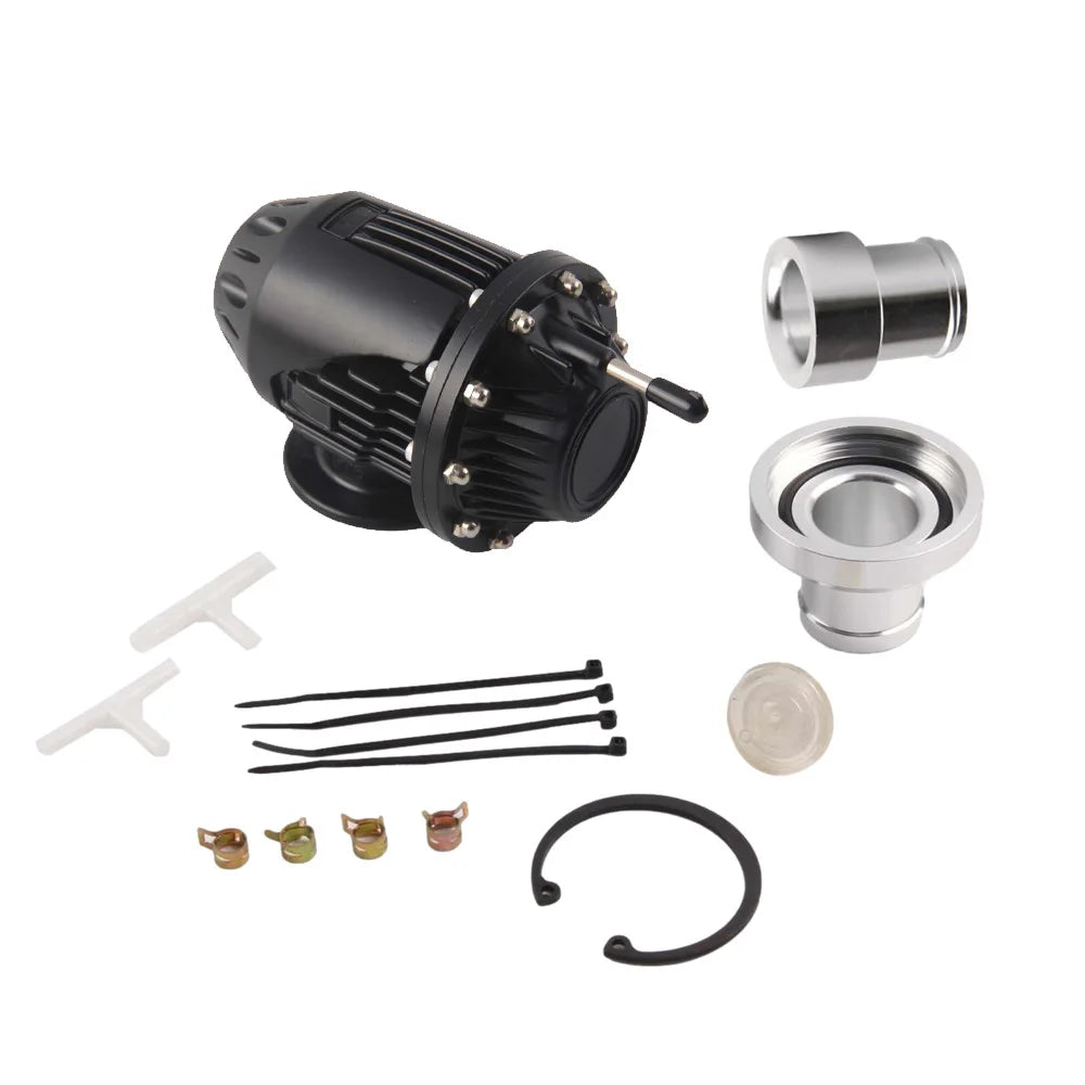 SSQV4 SQV4 Dump Blow Off Valve BOV SQV with 1" Recirculation adapter kits Silver Black