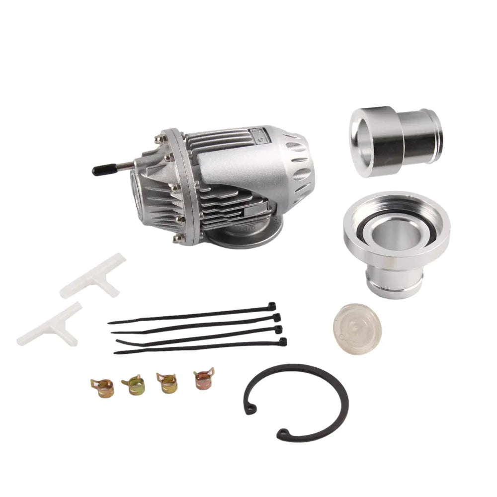SSQV4 SQV4 Dump Blow Off Valve BOV SQV with 1" Recirculation adapter kits Silver Black