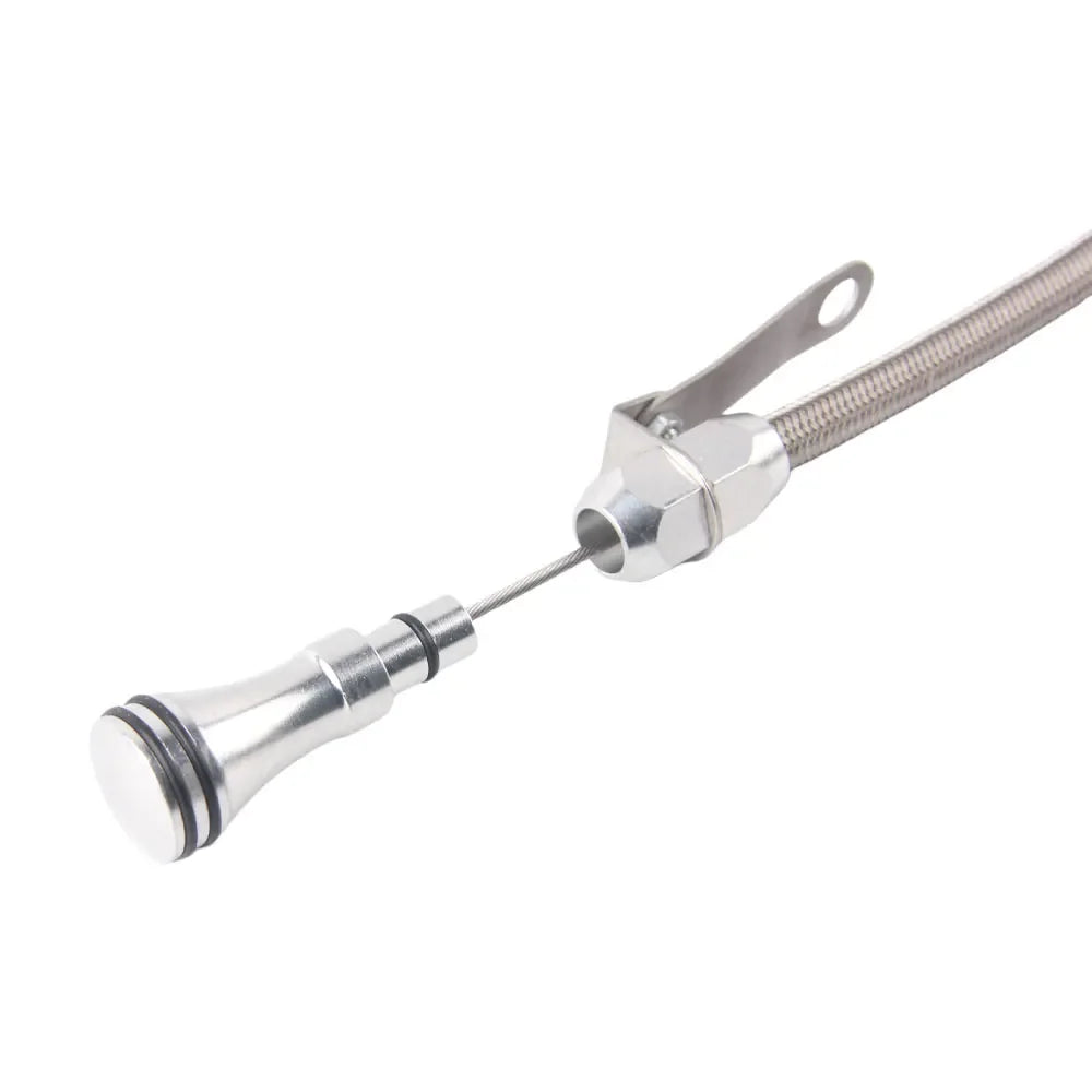 BBC Stainless Flexible Engine Oil Dipstick 65-91 BB For Chevy 396 427 454 502 2000 Silver