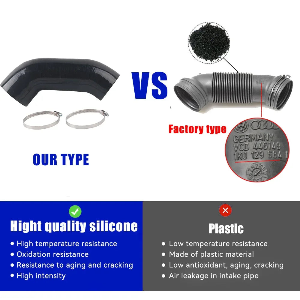 Silicone intake hose For VW Audi Skoda 1.8 TSI  2.0 TSI EA888 2 gen 1KD129684 1K0129684L