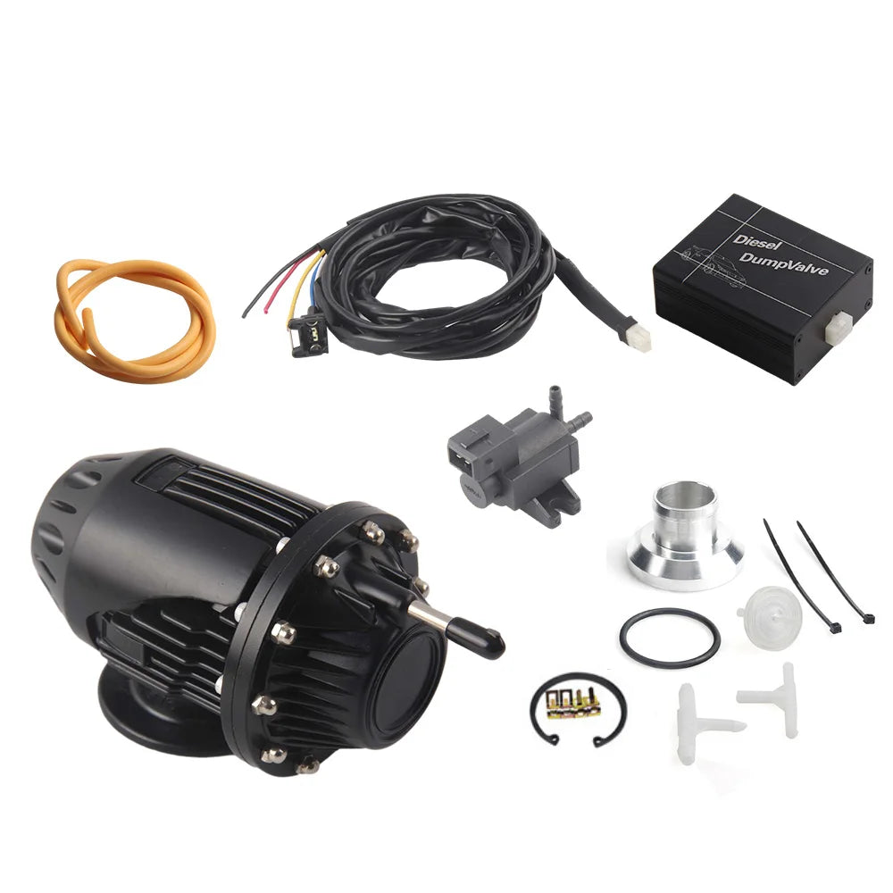 Electrical Diesel SSQV4 SQV4 Dump Blow Off Valve BOV SQV KIT Silver Black