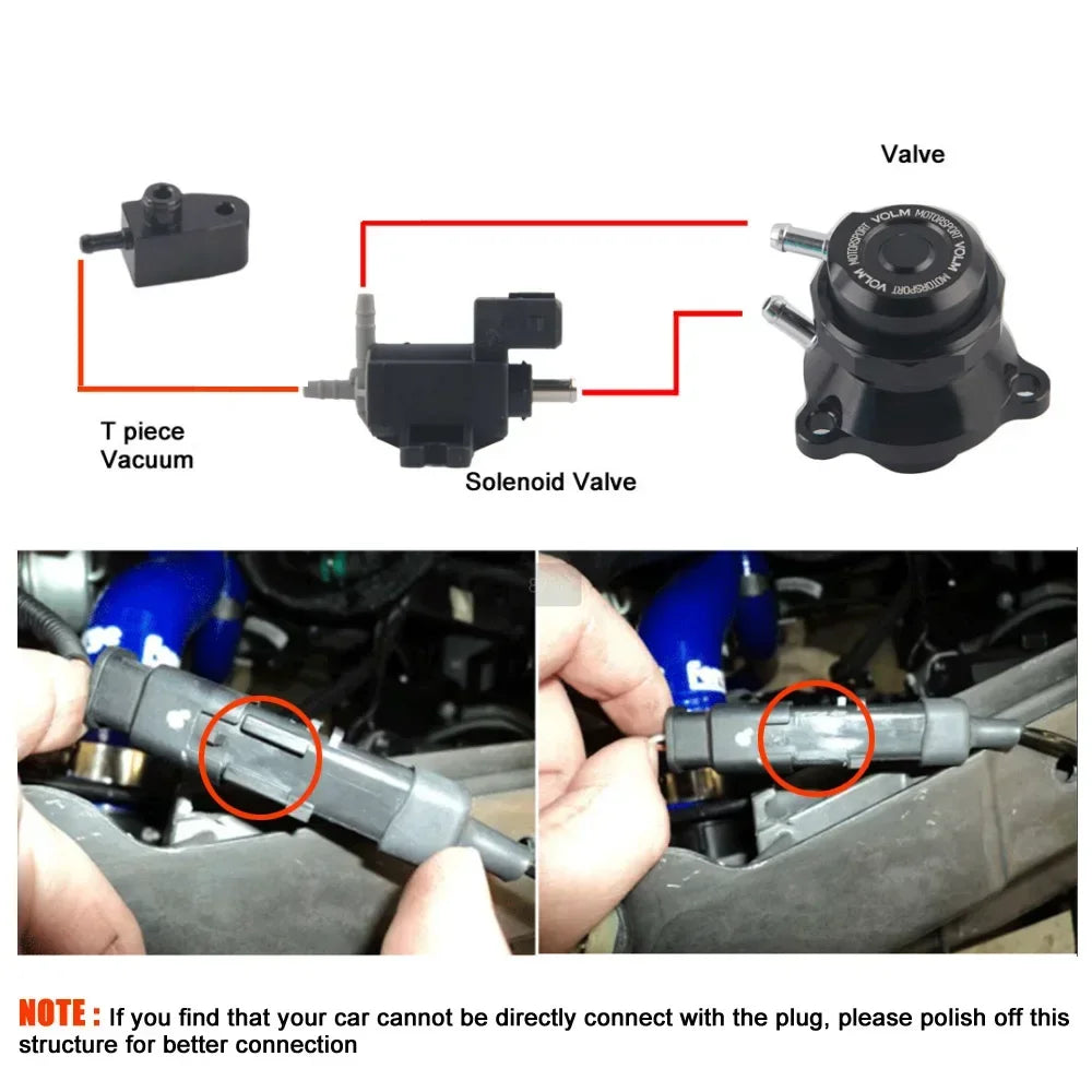 Free Shipping Atmosphere Turbo Intake Blow Off Valve For Peugeot 308 & Mini R56/57 Cooper And Citroen DS5 1.6T Engine