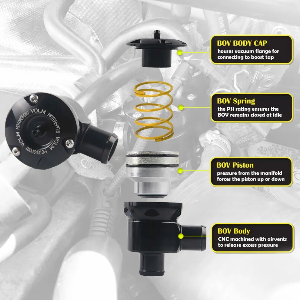 Free Shipping TURBO DIESEL DIGITECH 3 DUMP Recirculation Diverter BLOW OFF VALVE BOV KIT