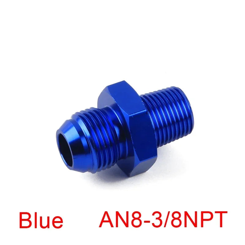 AN6 AN8 AN10 To 1/2NPT 1/4 NPT 1/8 NPT 3/8NP Thread Straight Fuel Oil Air Hose Fitting Male Adapter Car Auto Accessories