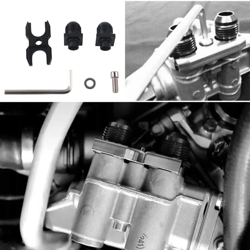 AN10 Oil Filter Sandwich Adapter 1.4m/1.6m Hoses For BMW E82 135i E36 M3-Euro E46 M3 E90 E92 E93 335i