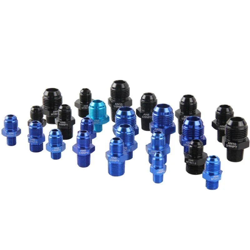 AN6 AN8 AN10 To 1/2NPT 1/4 NPT 1/8 NPT 3/8NP Thread Straight Fuel Oil Air Hose Fitting Male Adapter Car Auto Accessories