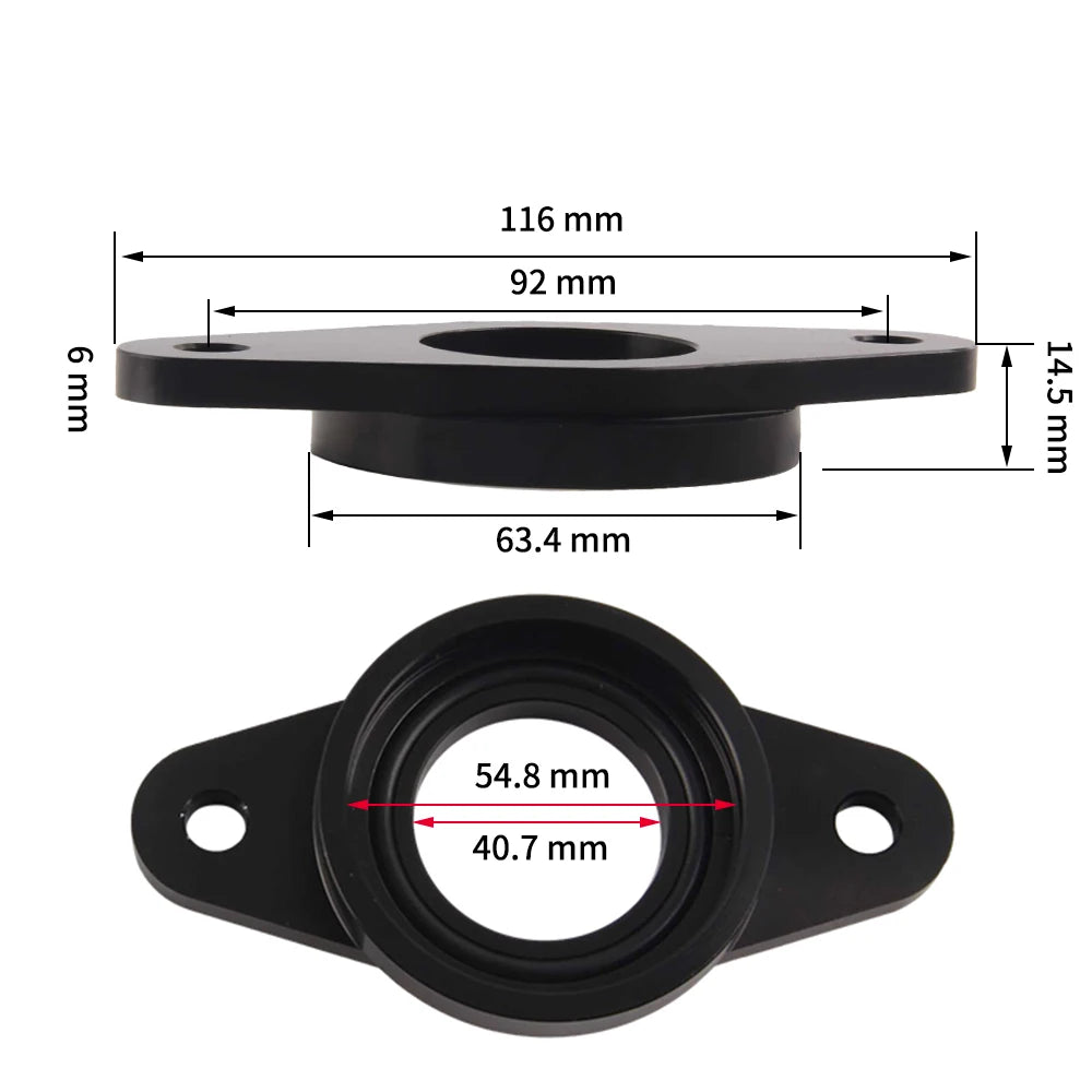 Blow off valve SQV1234 BOV flange/Adapter for Mazda speed 3/6 Subaru 08+