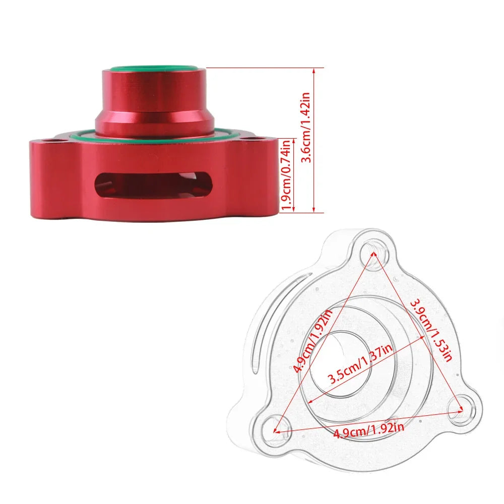 ALUMINUM BLOW OFF VALVE ADAPTER SPACER BOV FOR MERCEDES 2.0T TURBO A180 CLA 250 A250 GLA 250