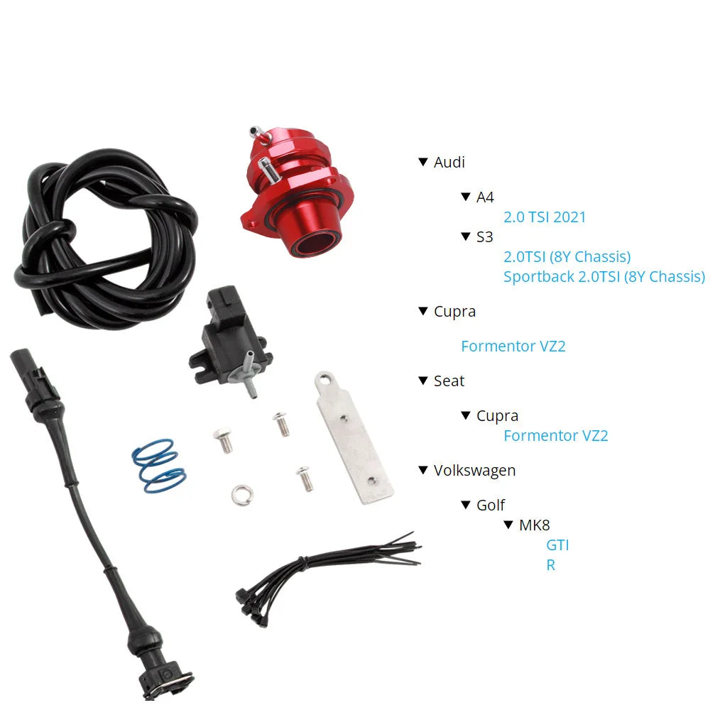 Blow Off Valve Fits for Golf GTI / R Mk8, Audi S3, A4 2021 on ea888 evo4