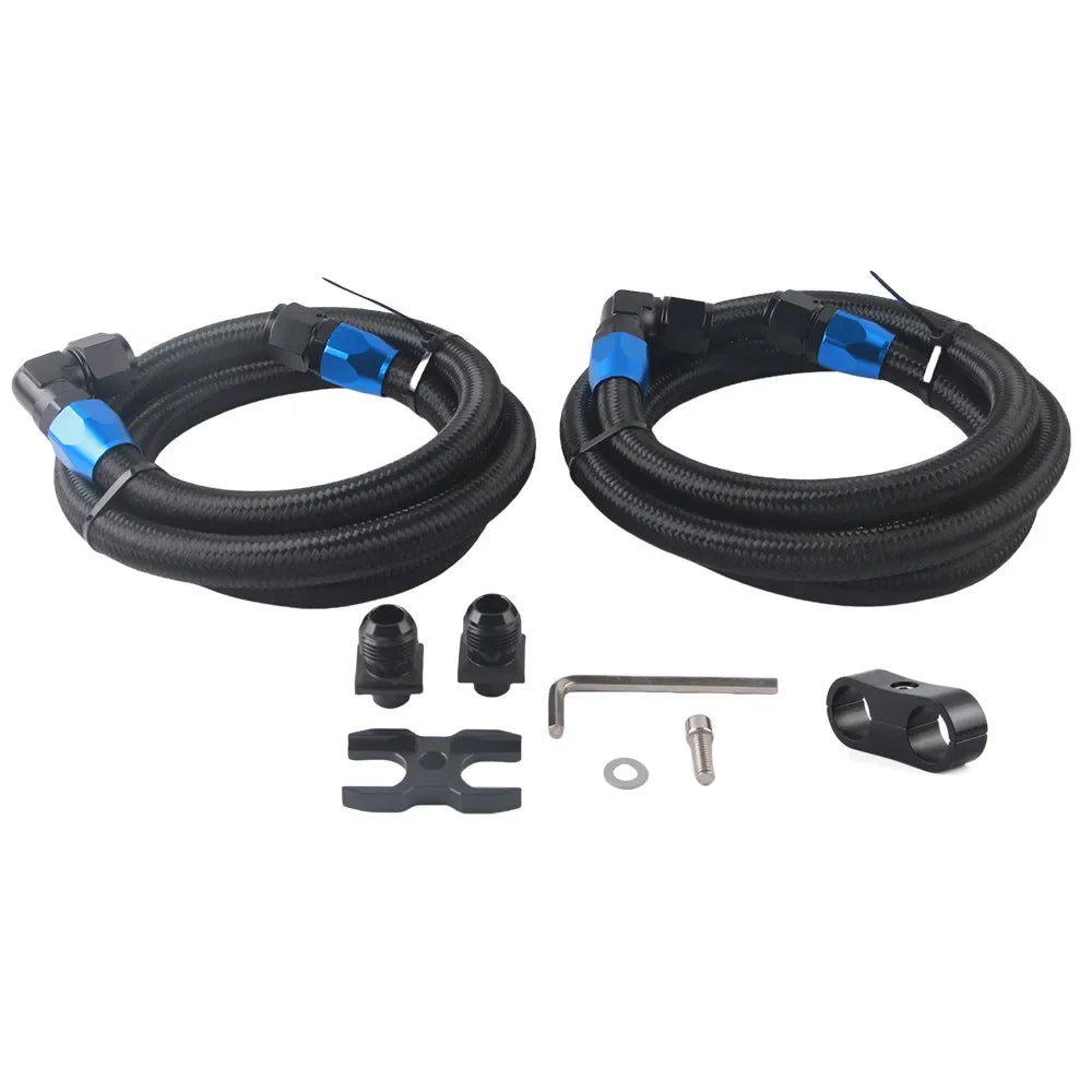 AN10 Oil Filter Sandwich Adapter 1.4m/1.6m Hoses For BMW E82 135i E36 M3-Euro E46 M3 E90 E92 E93 335i