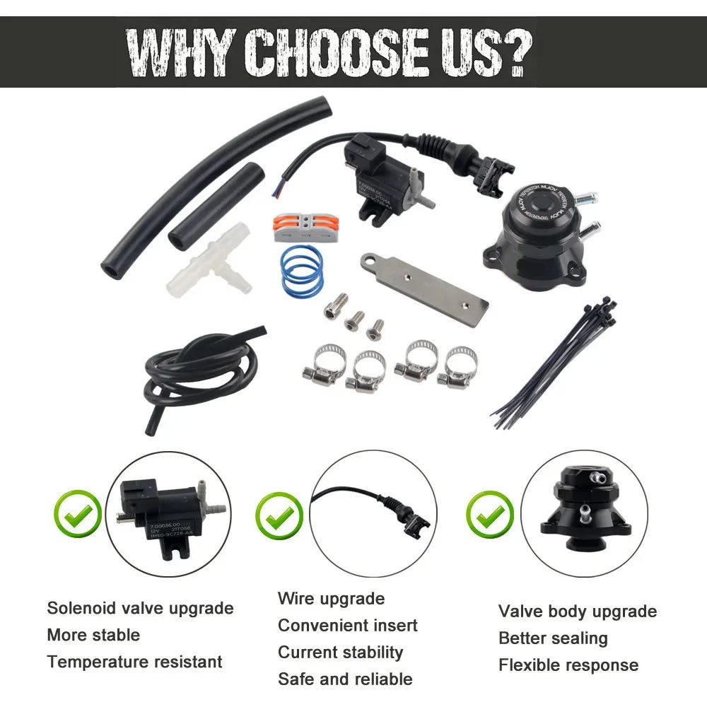 Dump atmosphere blow off Valve Kit for BMW 135/235 F20 F21 F22 F23 F30/F31 aluminum black(make noise version)