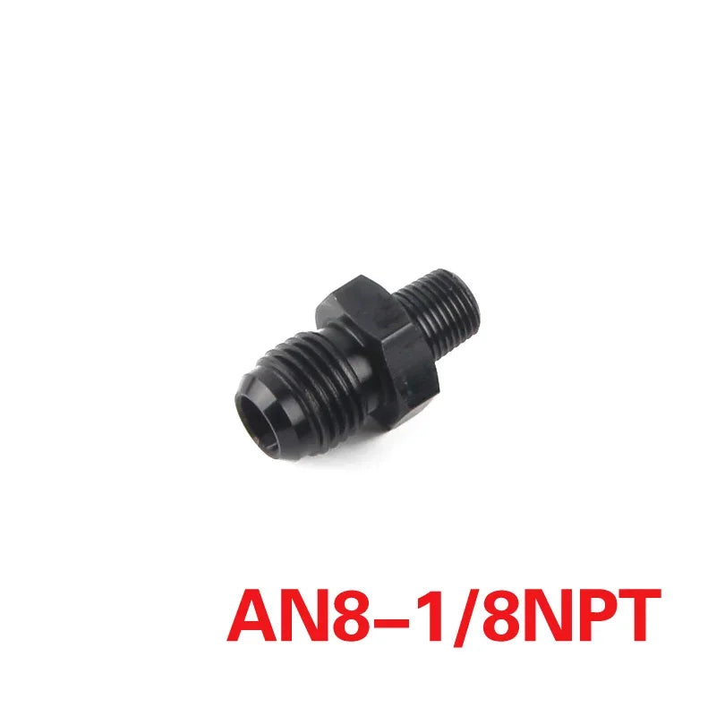 AN6 AN8 AN10 To 1/2NPT 1/4 NPT 1/8 NPT 3/8NP Thread Straight Fuel Oil Air Hose Fitting Male Adapter Car Auto Accessories