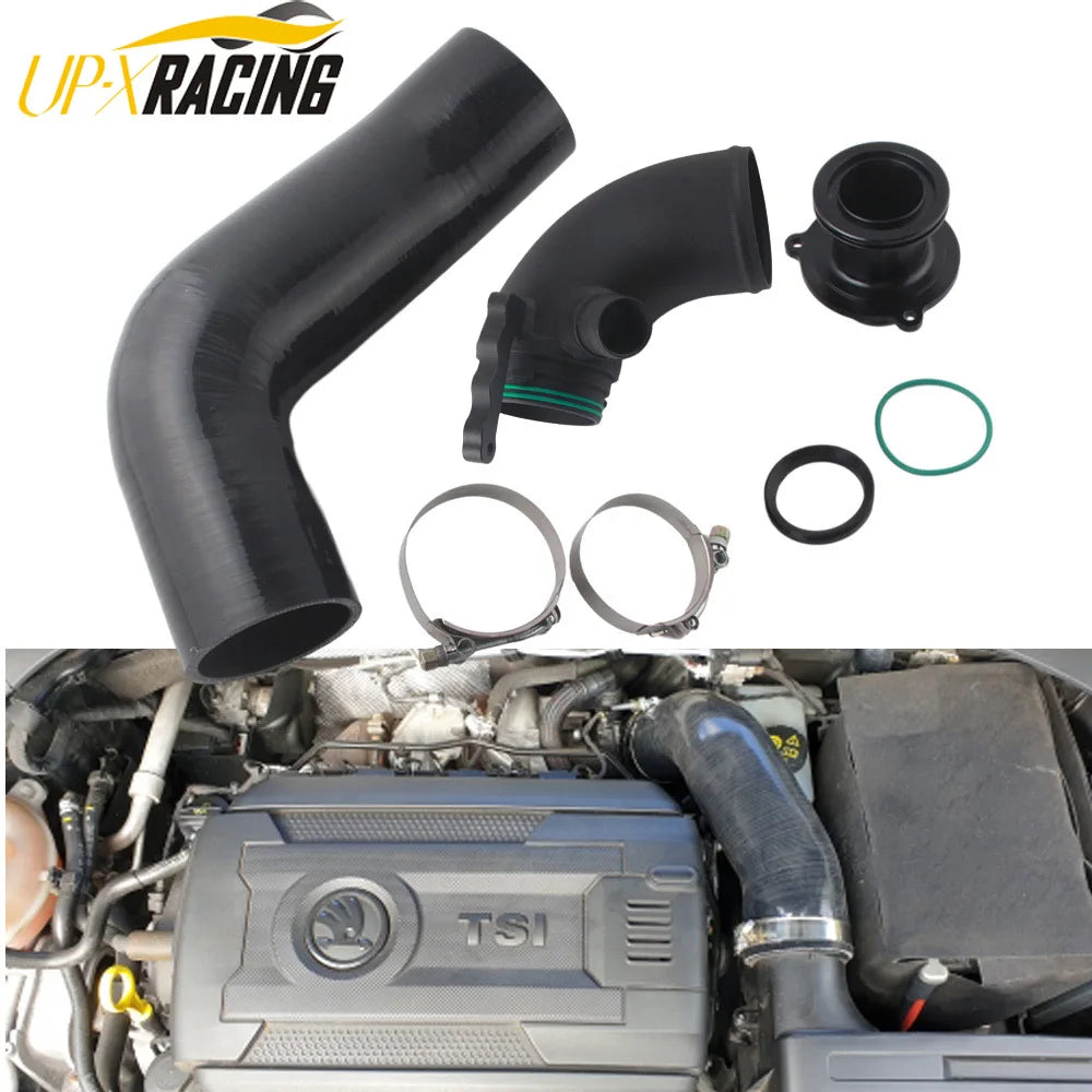 performance Turbo Muffler Delete + Turbo Inlet Elbow + Silicone Hose For Audi S3 A3 VW Golf Gti Gli R MK7 1.8T 2.0TTsi EA888 MQB