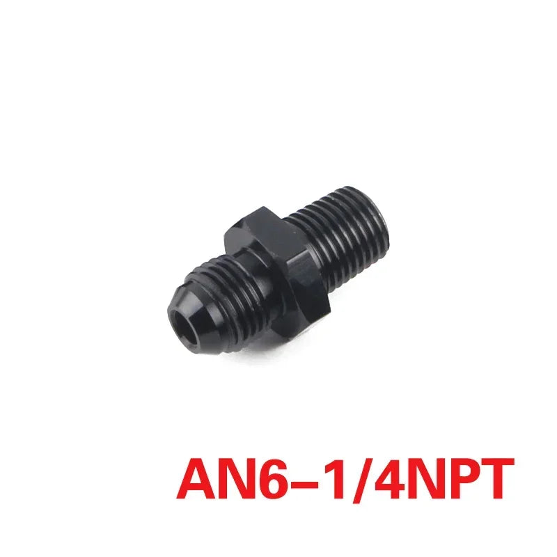 AN6 AN8 AN10 To 1/2NPT 1/4 NPT 1/8 NPT 3/8NP Thread Straight Fuel Oil Air Hose Fitting Male Adapter Car Auto Accessories